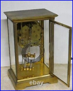 Antique Seth Thomas Empire No. 1 Crystal Regulator Clock 1890 Working Parts