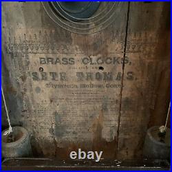 Antique Seth Thomas Empire Weights Driven Clock P/U 07853 NJ OR 05751 VT