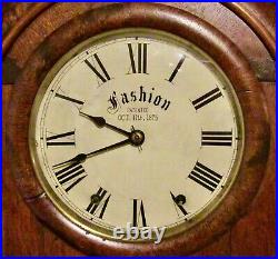 Antique Seth Thomas Fashion Calendar Clock Pat. July 4, 1876 St. Louis, Mo. Runs