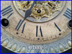 Antique Seth Thomas Faux Marble Mantle Clock with Keys As Is