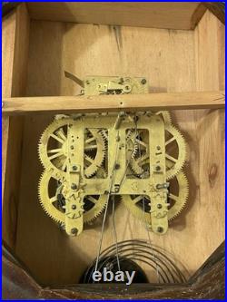Antique Seth Thomas For Henry Birks Schoolhouse Regulator Wall Clock To Restore