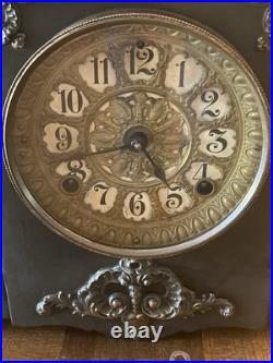 Antique Seth Thomas Four Pillar Pendulum Key Wind Footed Mantel Clock