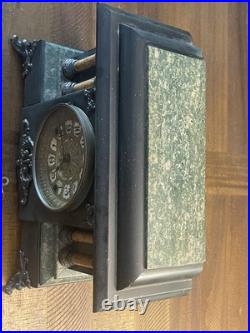 Antique Seth Thomas Four Pillar Pendulum Key Wind Footed Mantel Clock