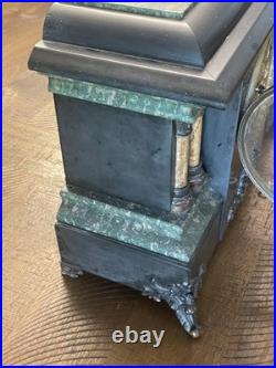 Antique Seth Thomas Four Pillar Pendulum Key Wind Footed Mantel Clock