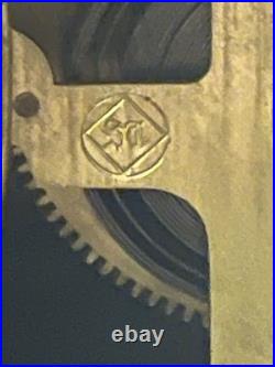 Antique Seth Thomas Four Pillar Pendulum Key Wind Footed Mantel Clock