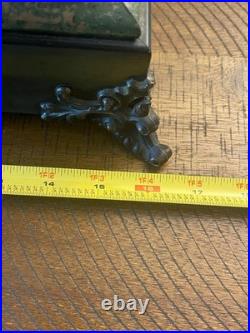 Antique Seth Thomas Four Pillar Pendulum Key Wind Footed Mantel Clock