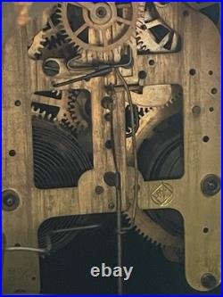 Antique Seth Thomas Four Pillar Pendulum Key Wind Footed Mantel Clock