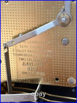 Antique Seth Thomas Framingham Westminster Chime Mantle Clock Estate Quality