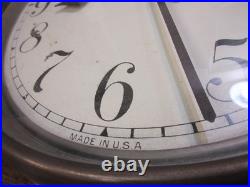 Antique Seth Thomas Gallery Wall Clock Oak Painted Dial Original Finish Runs