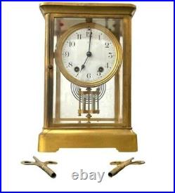 Antique Seth Thomas Gilt Brass Bracket Shelf Clock