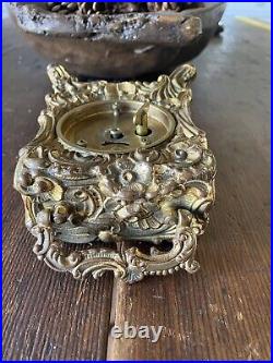 Antique Seth Thomas Gilt Brass Carriage Desk Clock