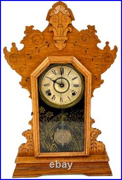 Antique Seth Thomas Gingerbread Clock 9981 Working Chimes Provenance Circa 1898