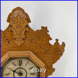 Antique Seth Thomas Gingerbread Clock 9981 Working Chimes Provenance Circa 1898