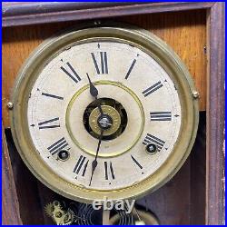 Antique Seth Thomas Gingerbread Clock For Parts Or Repair