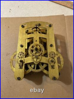 Antique Seth Thomas Globe Long Drop Regulator Clock Movement Parts #40 Long Run