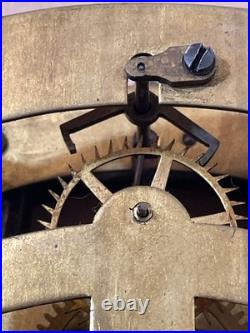 Antique Seth Thomas Globe Long Drop Regulator Clock Movement Parts #40 Long Run