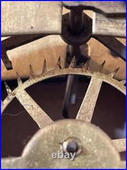 Antique Seth Thomas Globe Long Drop Regulator Clock Movement Parts #40 Long Run
