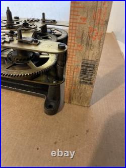 Antique Seth Thomas Globe Long Drop Regulator Clock Movement Parts #40 Long Run