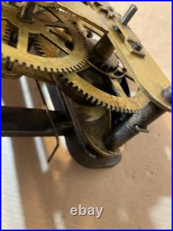 Antique Seth Thomas Globe Long Drop Regulator Clock Movement Parts #40 Long Run