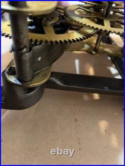 Antique Seth Thomas Globe Long Drop Regulator Clock Movement Parts #40 Long Run