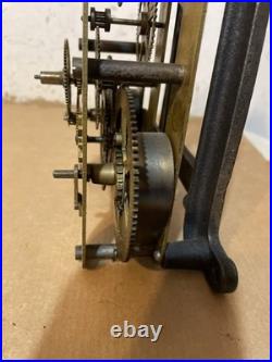 Antique Seth Thomas Globe Long Drop Regulator Clock Movement Parts #40 Long Run