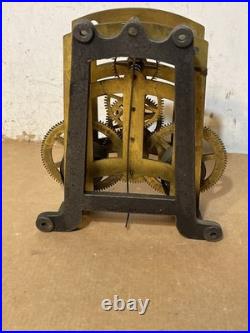 Antique Seth Thomas Globe Long Drop Regulator Clock Movement Parts #40 Long Run