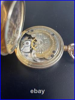 Antique Seth Thomas Gold Filled Pocket Watch Works Well