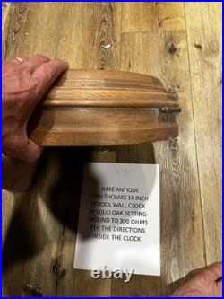 Antique Seth Thomas Hanging Schoolhouse Wall Clock