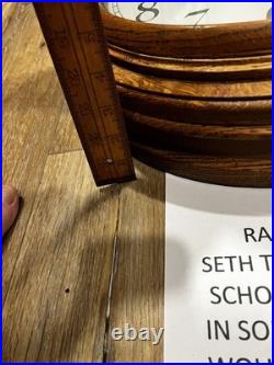 Antique Seth Thomas Hanging Schoolhouse Wall Clock