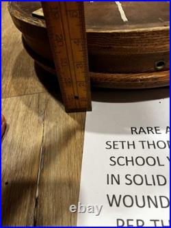 Antique Seth Thomas Hanging Schoolhouse Wall Clock