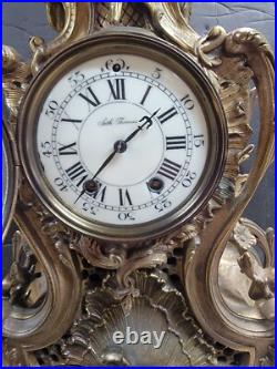 Antique Seth Thomas Imperial 1908-all Metal Clock 21 Inches Antique Seth Thomas Imperial 1908-all Metal Clock 21 Inches