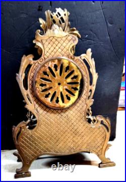 Antique Seth Thomas Imperial 1908-all Metal Clock 21 Inches Antique Seth Thomas Imperial 1908-all Metal Clock 21 Inches