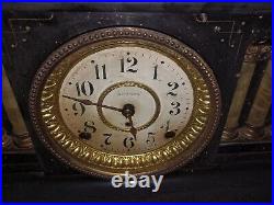 Antique Seth Thomas Lion's Head Mantle Clock Vintage Decorative Timepiece