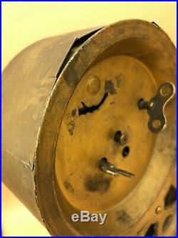 Antique Seth Thomas Long Alarm Mantel Clock