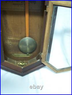 Antique Seth Thomas Long Drop Regulator Wall Clock All Original with Key Working
