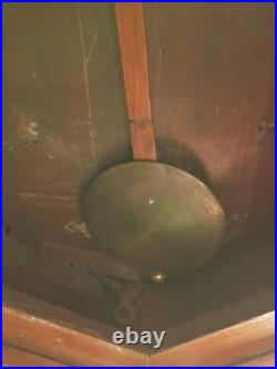 Antique Seth Thomas Long drop octagon wind up clock Made In 1884