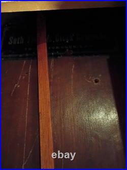Antique Seth Thomas Long drop octagon wind up clock Made In 1884