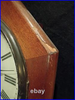 Antique Seth Thomas Long drop octagon wind up clock Made In 1884