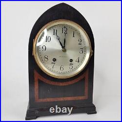 Antique Seth Thomas Mantel Cathedral Clock, Includes Key, Works well Video