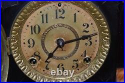 Antique Seth Thomas Mantel Chiming Gonging Key Wind Mechanical Mantel Clock -3.3