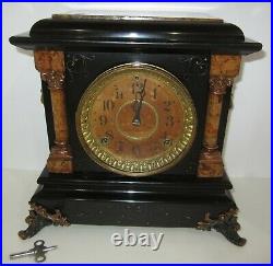 Antique Seth Thomas Mantel Clock 8-Day, Time/Gong Strike, Key-wind