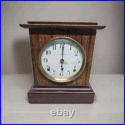 Antique Seth Thomas Mantel Clock Adamantine WithKey Tested Working Gong Sounds