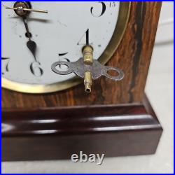 Antique Seth Thomas Mantel Clock Adamantine WithKey Tested Working Gong Sounds