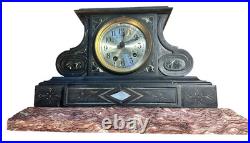 Antique Seth Thomas Mantel Clock Marble Base Art Deco Shelf Clock PARTS