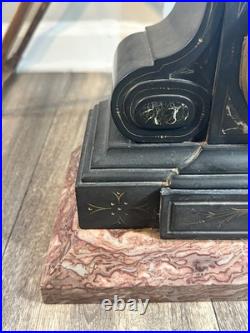 Antique Seth Thomas Mantel Clock Marble Base Art Deco Shelf Clock PARTS