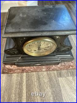 Antique Seth Thomas Mantel Clock Marble Base Art Deco Shelf Clock PARTS