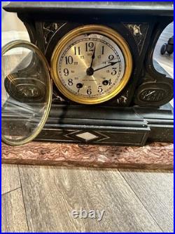 Antique Seth Thomas Mantel Clock Marble Base Art Deco Shelf Clock PARTS