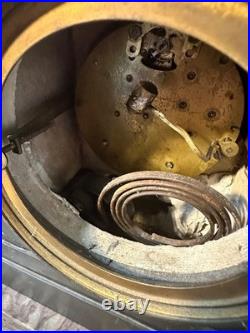 Antique Seth Thomas Mantel Clock Marble Base Art Deco Shelf Clock PARTS