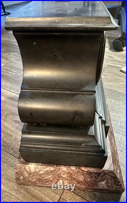 Antique Seth Thomas Mantel Clock Marble Base Art Deco Shelf Clock PARTS