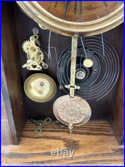 Antique Seth Thomas Mantel Clock with Carved Design
